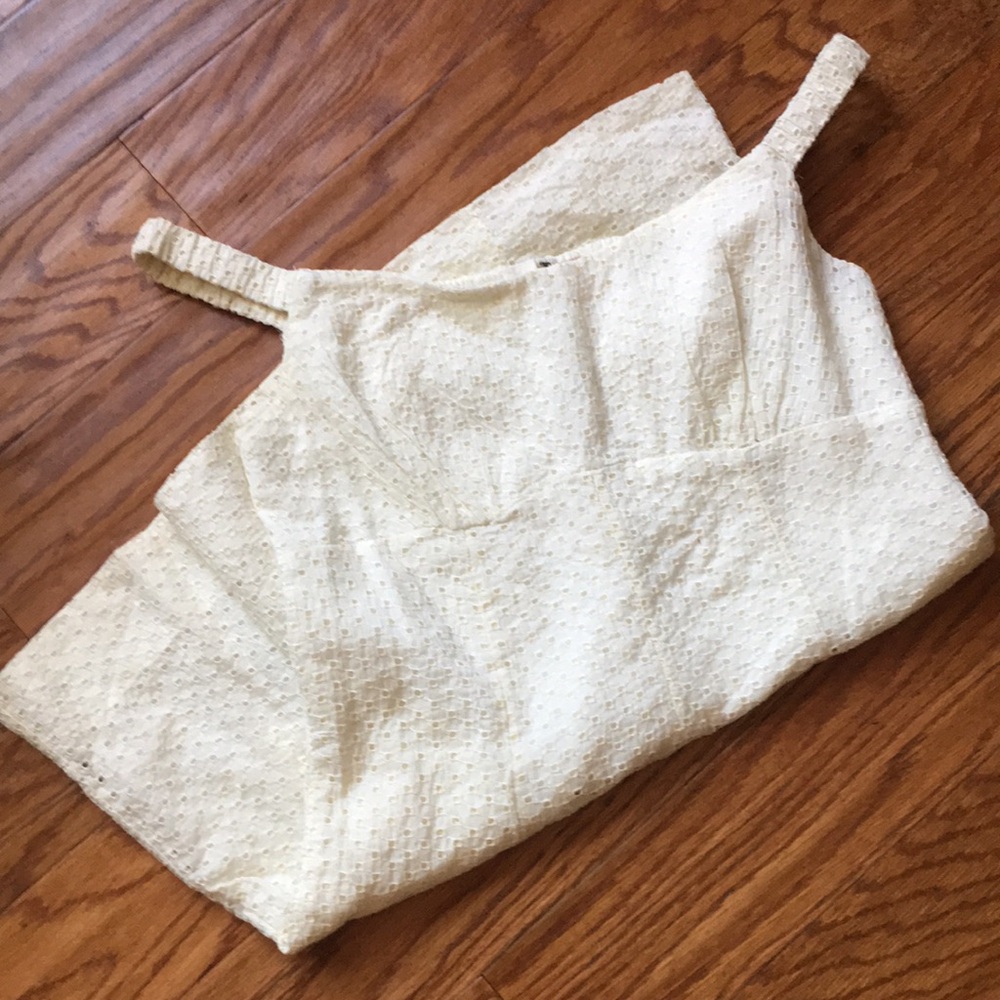 Free People cream eyelet dress EUC